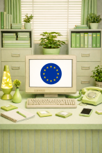 Hosting specialists watching their monitor.